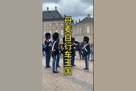 丹麦一个发达国家居然满大街二八大杠，自行车满地走，拖着娃，带着狗。#丹麦#北欧旅行#童话王国