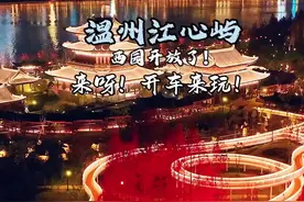 这不是大唐不夜城，这是温州江心屿西园，开放了，可以开车上岛游玩#江心屿 #夜景 #温州游玩推荐