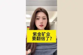 “紫金矿业”要翻倍了？ 黄金大涨，紫金矿业大赚！#财经 #内容启发搜索 #抖音创作季 #经济 #上市公司视频封面