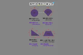 面积和周长计算公式 #数学 #教学 #几何图形 #面积 #周长视频封面