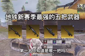 地铁逃生最强的五把武器#和平精英教学#和平精英地铁逃生