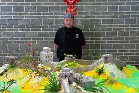 不到长城非好汉，屈指行程二万。 总耗时48小时，造了做12.8米的“万里长城”！