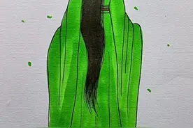 古风美女这样画#简笔画 #简笔画教程 #一学就会的简笔画 #一起学简笔画 #古风人物绘画视频封面