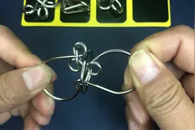 #智力解扣 智力扣解锁解法与还原#智力玩具 #九连环解锁教程