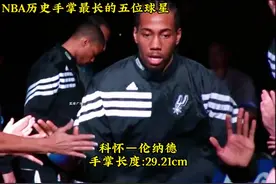 NBA历史手掌最长的五位球星！#抖音篮球季 #伦纳德 #乔丹 #字母哥视频封面