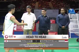 男单决赛 桃田贤斗 vs 金廷 - 2019新加坡羽毛球公开赛视频封面