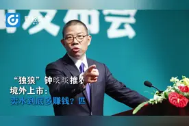 独狼钟晱晱推农夫山泉境外上市：卖水到底多赚钱？四年超600亿视频封面