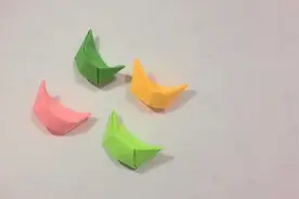 彩色的饺子可爱吧，1张纸，2分钟，折纸饺子教程，网友学起来