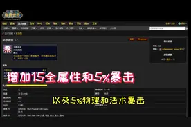 魔兽怀旧服轻歌花BUFF打团必拿，点击就送，加15全属性它不香吗视频封面