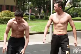 185的李现撞上182的陈伟霆，才知道健身的重要，荷尔蒙爆炸！