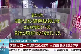 沈阳最新人口报告出炉！一年增加10.65万人，人均寿命达80.37岁视频封面
