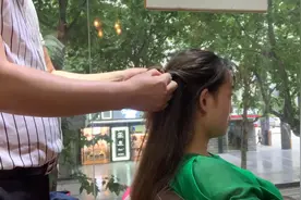 中长发这样扎，比丸子头好看多了，快点来试试！