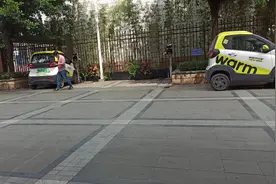 广西柳州到处可见宝骏新能源共享汽车，两个小时才10块，太便宜了