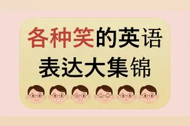 不同类型的笑，除了微笑和大笑，英语表达都在这，如：偷笑，假笑
