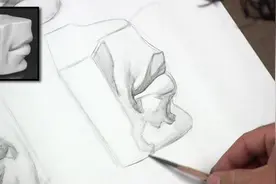适用初学者的教程！！大师石膏像五官结构素描详解示范 嘴唇视频封面