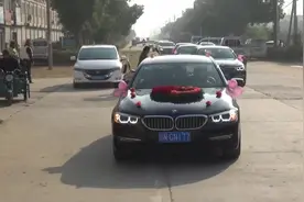 安徽农村接亲，婚车全是清一色宝马，有钱人结婚就是不一样