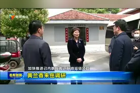 黄兰香来岳调研