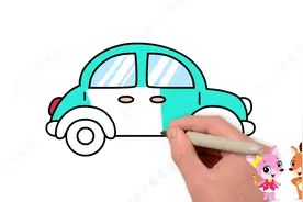 趣味简笔画，4步就能画出小汽车，超简单快为孩子收藏