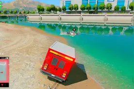 救护车在海滩困难行驶，直升机都包围过来了视频封面