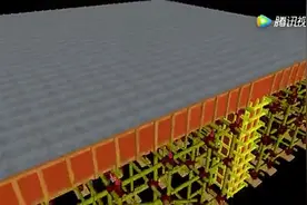 高清视频动画，标准层钢筋模板混凝土施工工艺演示！视频封面