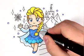 曲洲老师画卡通：教你画出冰雪奇缘的爱莎公主