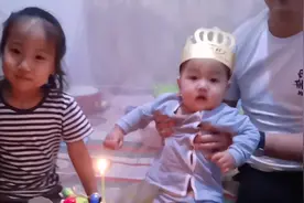 儿子的第一个生日，简单过一下，愿你未来可以茁壮成长，妈妈爱你