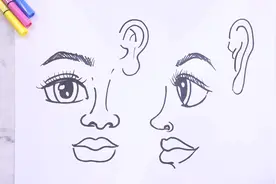 五官怎么画视频封面