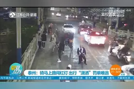 泰州：女孩骑白马上路闯红灯，马主人难逃罚单被迫卖马！视频封面