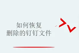 如何恢复删除的钉钉文件视频封面