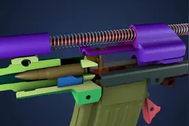 3D形象演示：AK47的工作原理和内部机械结构