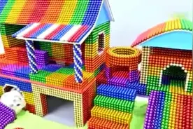 趣味玩玩：3000颗磁力珠制作一座仓鼠家园，小仓鼠刚放进去就乐坏视频封面