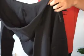 黑5海淘Champion冠军卫衣毛线帽上身穿搭