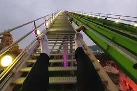 挑战珠海长隆超强刺激的鹦鹉过山车