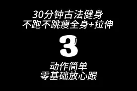 【投屏版】30分钟古法健身，全程不跑不跳