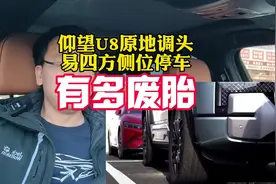 不少人说仰望U8原地调头废轮胎，人家都买得起仰望u8了