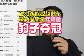 硬派越野车最新周销量出炉，方程豹豹5蝉联冠军，豹8杀入前五视频封面
