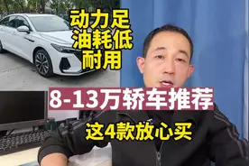 8-13万买轿车，耐用、省油、动力足，这4款放心买视频封面