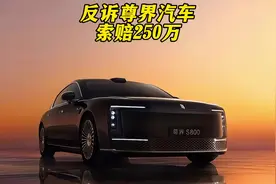 自媒体“赛车星冰乐”反诉尊界汽车，要求赔偿250万。#尊界S800视频封面