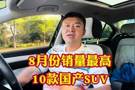 8月份销量最高的10款国产燃油SUV！你知道都有谁吗？