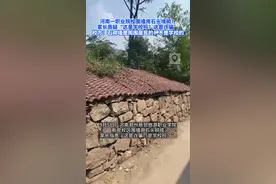 河南一职业院校围墙用石头堆砌？校方：石砌墙是周围居民的，不是学校的图片